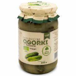 Ogórki Kiszone Eko 800 g (500 g) - Dary Natury