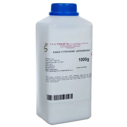 Kwas Cytrynowy Jednowodny CZDA 1 kg - Stanlab