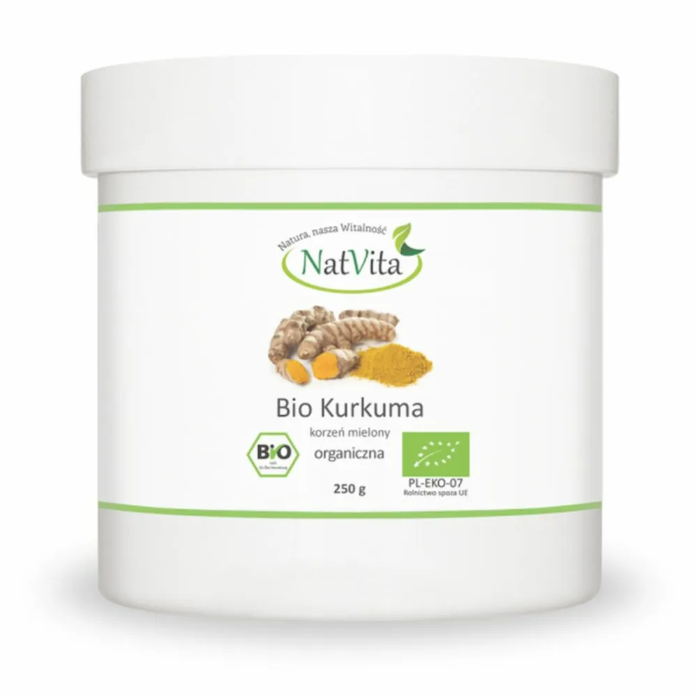 Kurkuma Korzeń Mielony Bio 250 g - Natvita