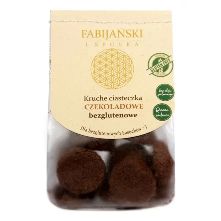 Ciastka Kruche Czekoladowe Bezglutenowe Bio 100 g - Fabijański
