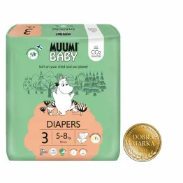 Pieluszki Jednorazowe 3 Diapers 5-8 kg 50 Sztuk - Muumi Baby 