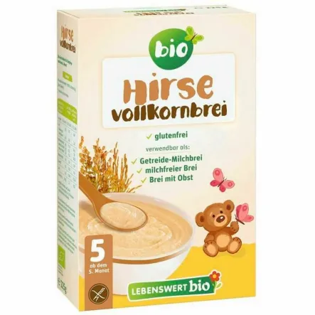 Kaszka Jaglana Pełnoziarnista Bezglutenowa BIO 225 g - Lebenswert