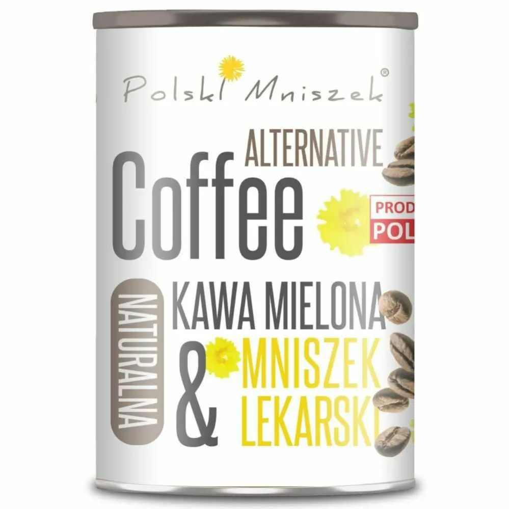 Kawa Mielona Bezkofeinowa plus Korzeń Mniszka Lekarskiego 150 g - Polski Mniszek