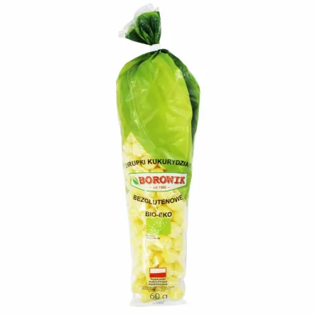 Chrupki Kukurydziane (Kolba) Bezglutenowe Bio 60 g - Borowik
