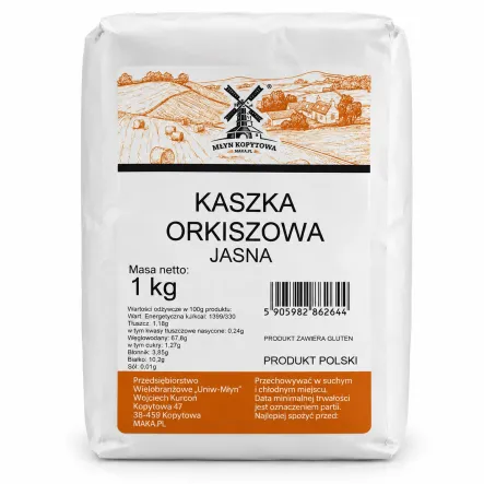Kaszka Orkiszowa Jasna 1 kg - Młyn Kopytowa
