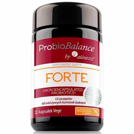 ProbioBalance FORTE 60 mld. Żywych Komórek Bakterii 30 Kapsułek - Aliness