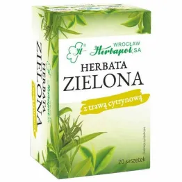Herbata Zielona z Trawą Cytrynową 60 g (20x 3 g) - Herbapol Wrocław
