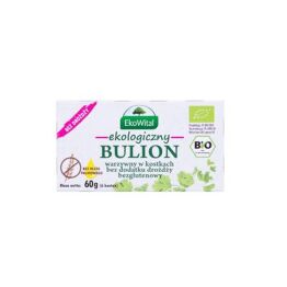 Ekologiczny Bulion Warzywny w Kostkach Bez Drożdży i Oleju Palmowego Bezglutenowy 60 g EkoWital