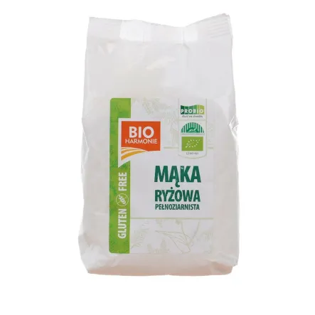 Mąka Ryżowa Pełnoziarnista Bezglutenowa  Bio 300 G Bio Harmonie Uwaga Krótka Data Minimalnej Trwałości