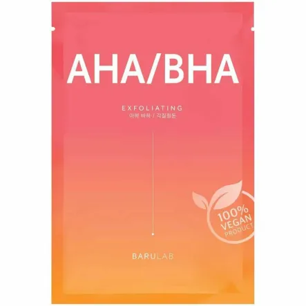 Maseczka Koreańska do Twarzy w Płachcie AHA/BHA 23 g - Barulab