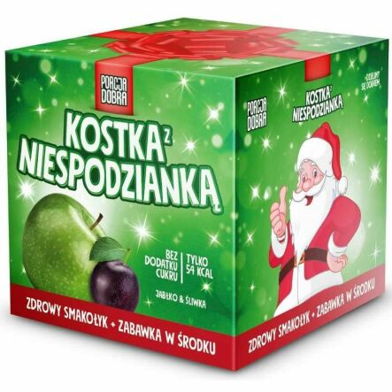 Kostka Świąteczna z Niespodzianką Jabłko i Śliwka 16 g - Porcja Dobra