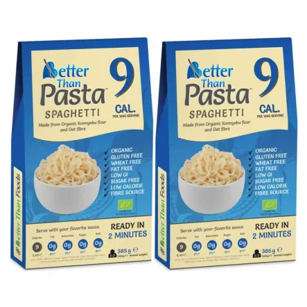 Zestaw 2 x Makaron Konjac Spaghetti Bezglutenowy Bio 385g - Better Than Foods