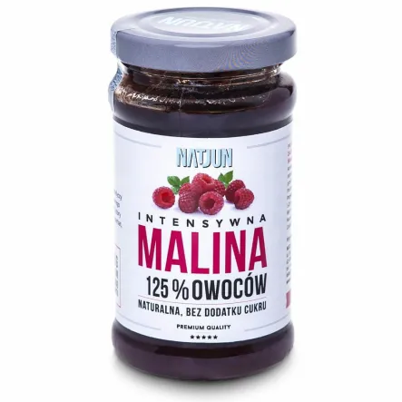 Malina Bez Dodatku Cukru 125% Owoców 240 g Natjun