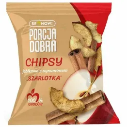 Chipsy Jabłkowe z Cynamonem Szarlotka 18 g - Porcja Dobra