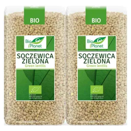 2 x Soczewica Zielona Bio 500 g - Bio Planet