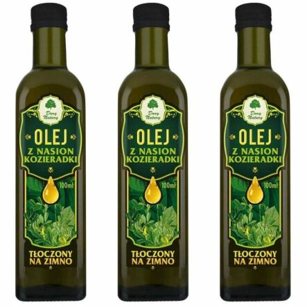 Zestaw 3 x Olej z Nasion Kozieradki Tłoczony na Zimno 100 ml - Dary Natury