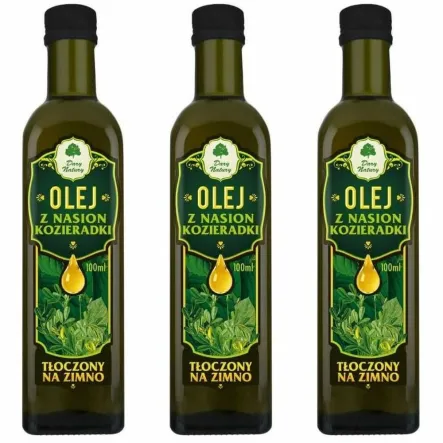 Zestaw 3 x Olej z Nasion Kozieradki Tłoczony na Zimno 100 ml - Dary Natury