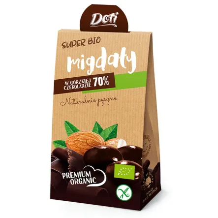 Migdały W Czekoladzie Deserowej Bio 50 G - Doti
