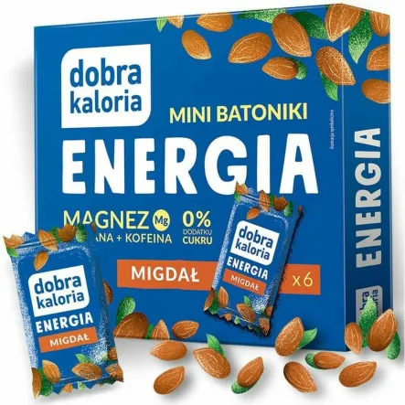 Mini Batoniki Energia Migdał 102 g (6x 17 g) - Dobra Kaloria