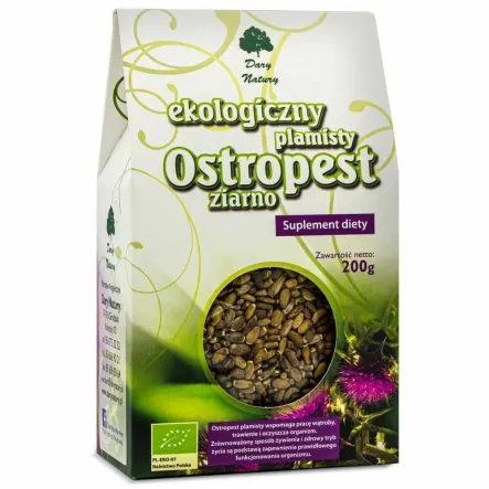 Ostropest Plamisty Ziarno Eko 200 g - Dary Natury