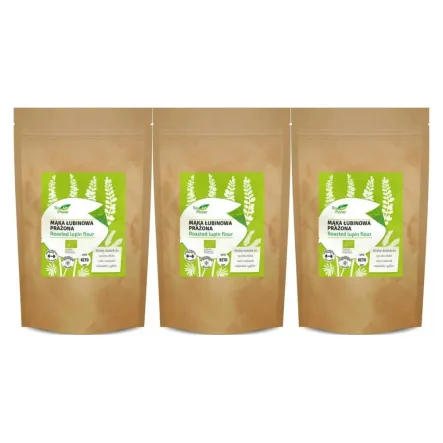 3 x Mąka Łubinowa Prażona Bio 500 g - Bio Planet
