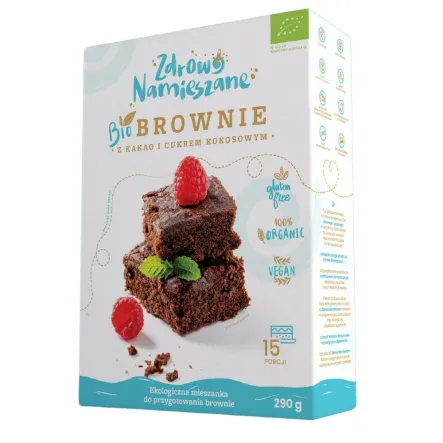 Brownie z Kakao i Cukrem Kokosowym Bio 290 g Zdrowo Namieszane - Przecena Krótka Data Minimalnej Trwałości