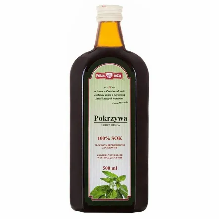 Sok z Pokrzywy Tłoczony 500 ml - Polska Róża