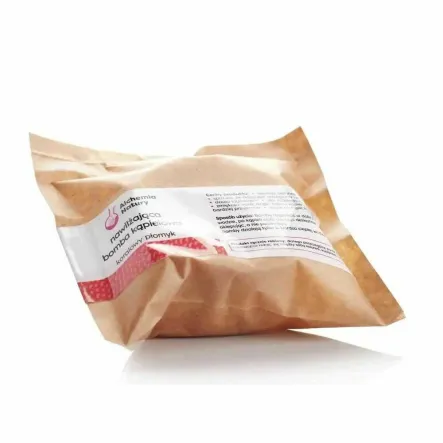 Nawilżająca Bomba Kąpielowa KORALOWY PŁOMYK 90 g - Alchemia Natury - Przecena Krótka Data Minimalnej Trwałości