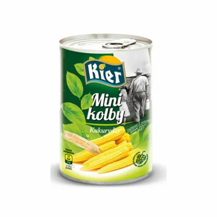 Mini Kolby Kukurydzy 425 g (230 g) Kier - Przecena Krótka Data Minimalnej Trwałości