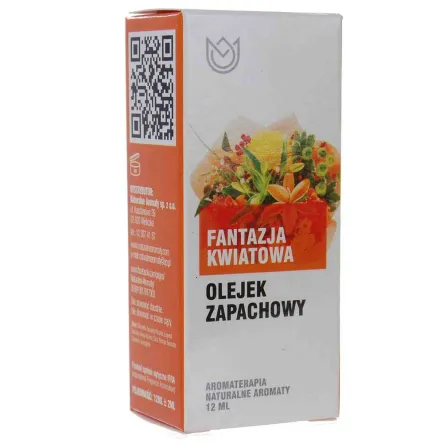 Olejek Zapachowy Fantazja Kwiatowa 12 ml Naturalne Aromaty - Przecena Krótka Data Minimalnej Trwałości