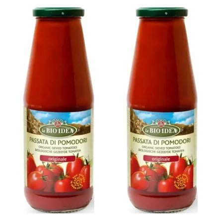 2 x Przecier Pomidorowy Passata Bio 680 G  - La Bio Idea