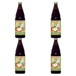 Zestaw 4 x Niepasteryzowany Ocet Jabłkowy Niefiltrowany Bio 750 ml Demeter