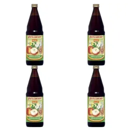 Zestaw 4 x Niepasteryzowany Ocet Jabłkowy Niefiltrowany Bio 750 ml Demeter