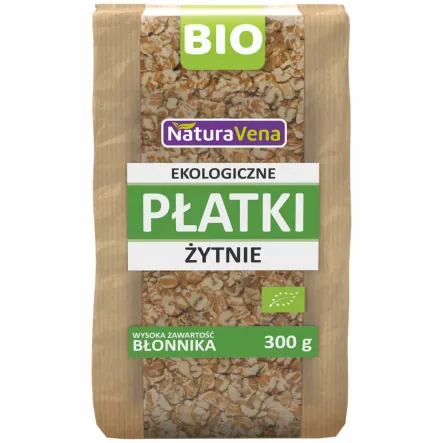 Płatki Żytnie 300 g Bio - NaturAvena