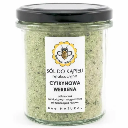 Sól do Kąpieli Cytrynowa Werbena 350 g - Miodowa Mydlarnia