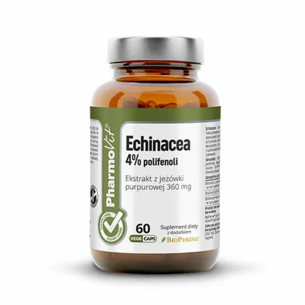 Echinacea 4% Polifenoli 60 Kapsułek Clean Label - Pharmovit