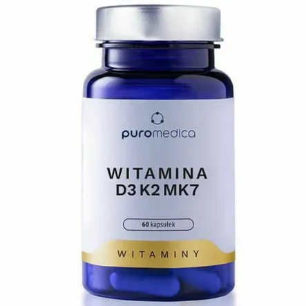 Witamina D3K2MK7 60 Kapsułek - Puromedica