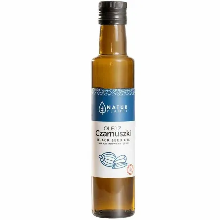 Olej z Czarnuszki Tłoczony na Zimno Nierafinowany 250 ml - Natur Planet