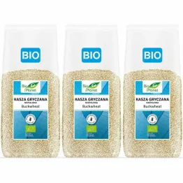 Zestaw 3 x Kasza Gryczana Niepalona Bezglutenowa Bio 1 kg - Bio Planet