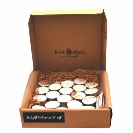 Podgrzewacze - Świeczki Tealight Kokosowe 20 sztuk