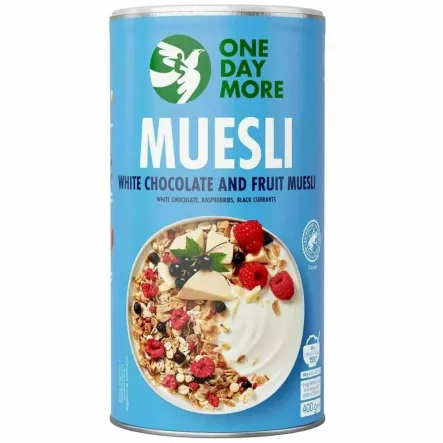 Musli Owocowe z Białą Czekoladą  400 g - One Day More