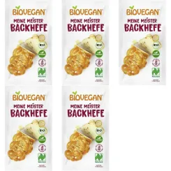 5 x Drożdże Piekarskie Suszone Bezglutenowe Bio 7 g BioVegan