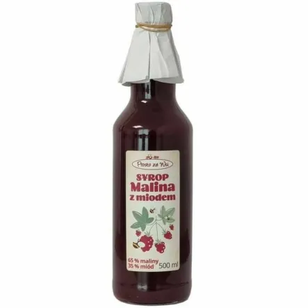 Syrop Malina z Miodem 500 ml - Prosto ze Wsi