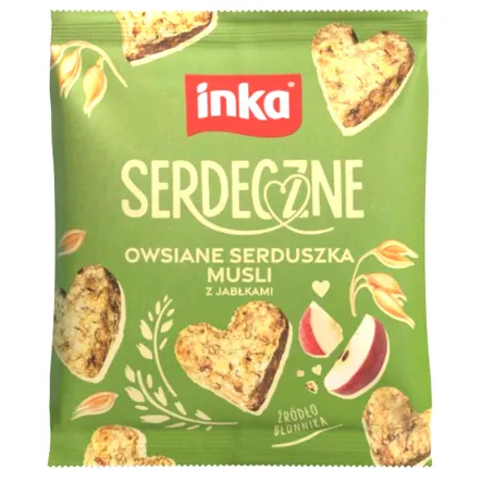 Owsiane Serduszka Musli z Jabłkiem Serdeczne 50 g - Inka