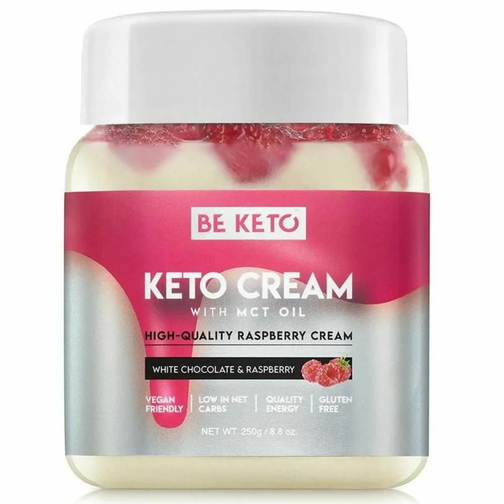 Keto Krem Biała Czekolada & Malina 250 g - Beketo