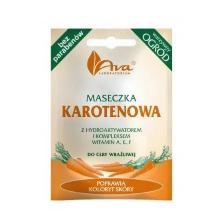 Maseczka do twarzy Karotenowa - Warzywny Ogród 7ml - AVA