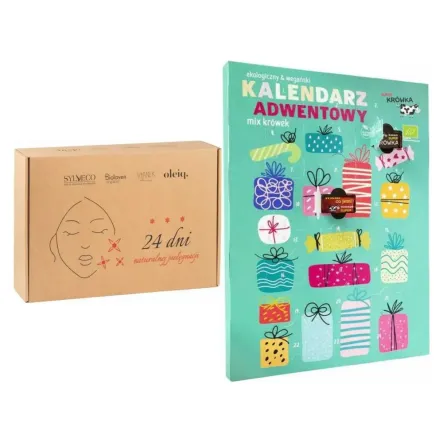 Kalendarz Adwentowy z Kosmetykami -  Sylveco + Bio Kalendarz Adwentowy Mix Krówek 260 g - Me Gusto