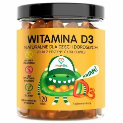 Żelki Naturalne Witamina D3 120 sztuk - MyVita