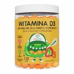 Żelki Naturalne Witamina D3 120 sztuk - MyVita