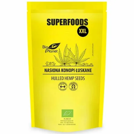 Nasiona Konopi Łuskane Bio 600 g - Bio Planet
